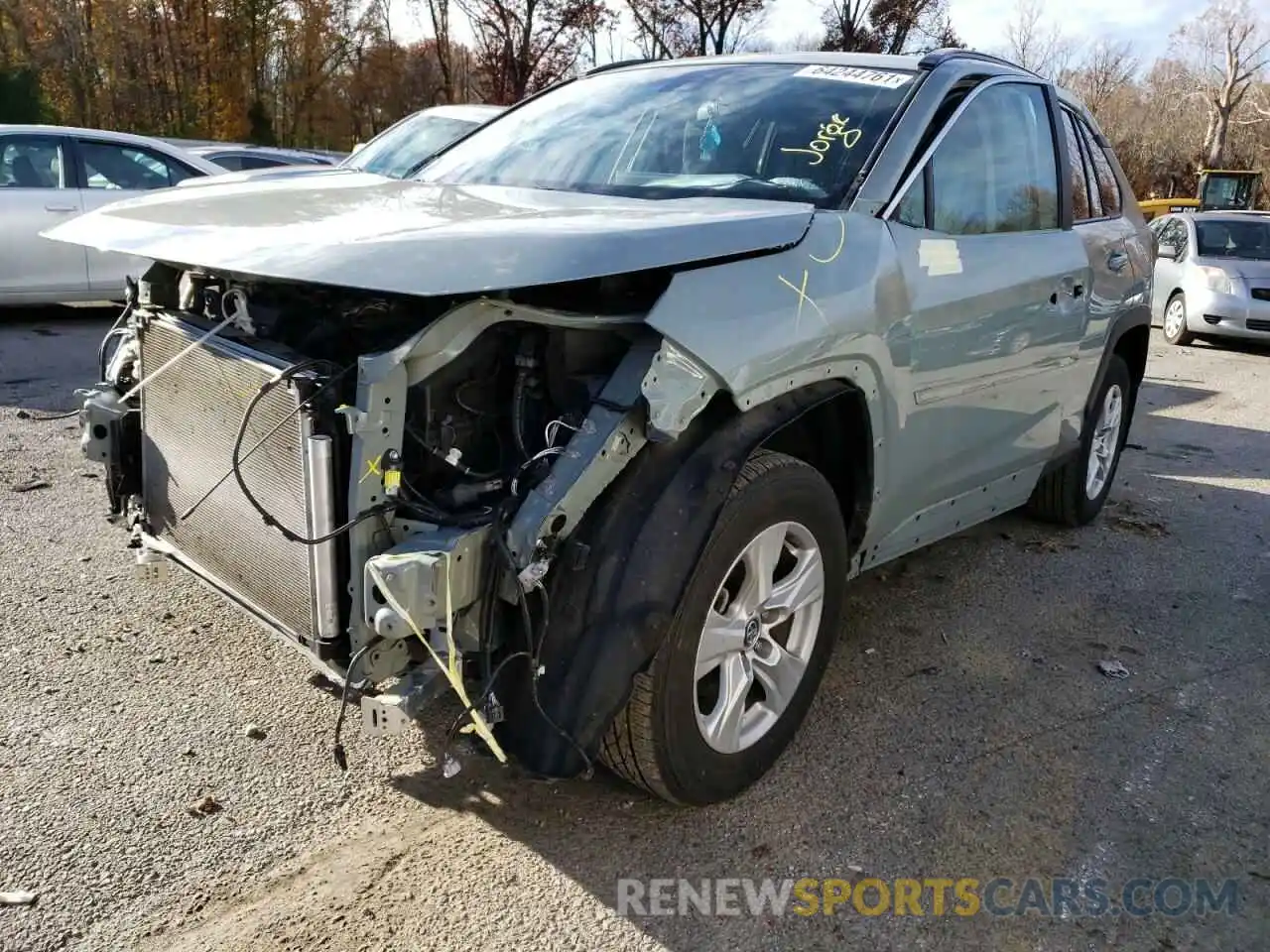 2 Photograph of a damaged car 2T3W1RFV4LW067084 TOYOTA RAV4 2020