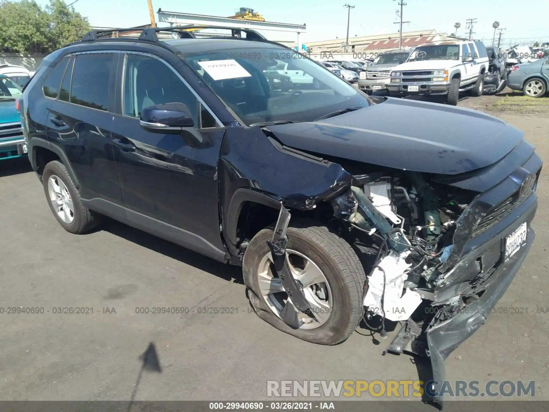 1 Photograph of a damaged car 2T3W1RFV4LW072205 TOYOTA RAV4 2020