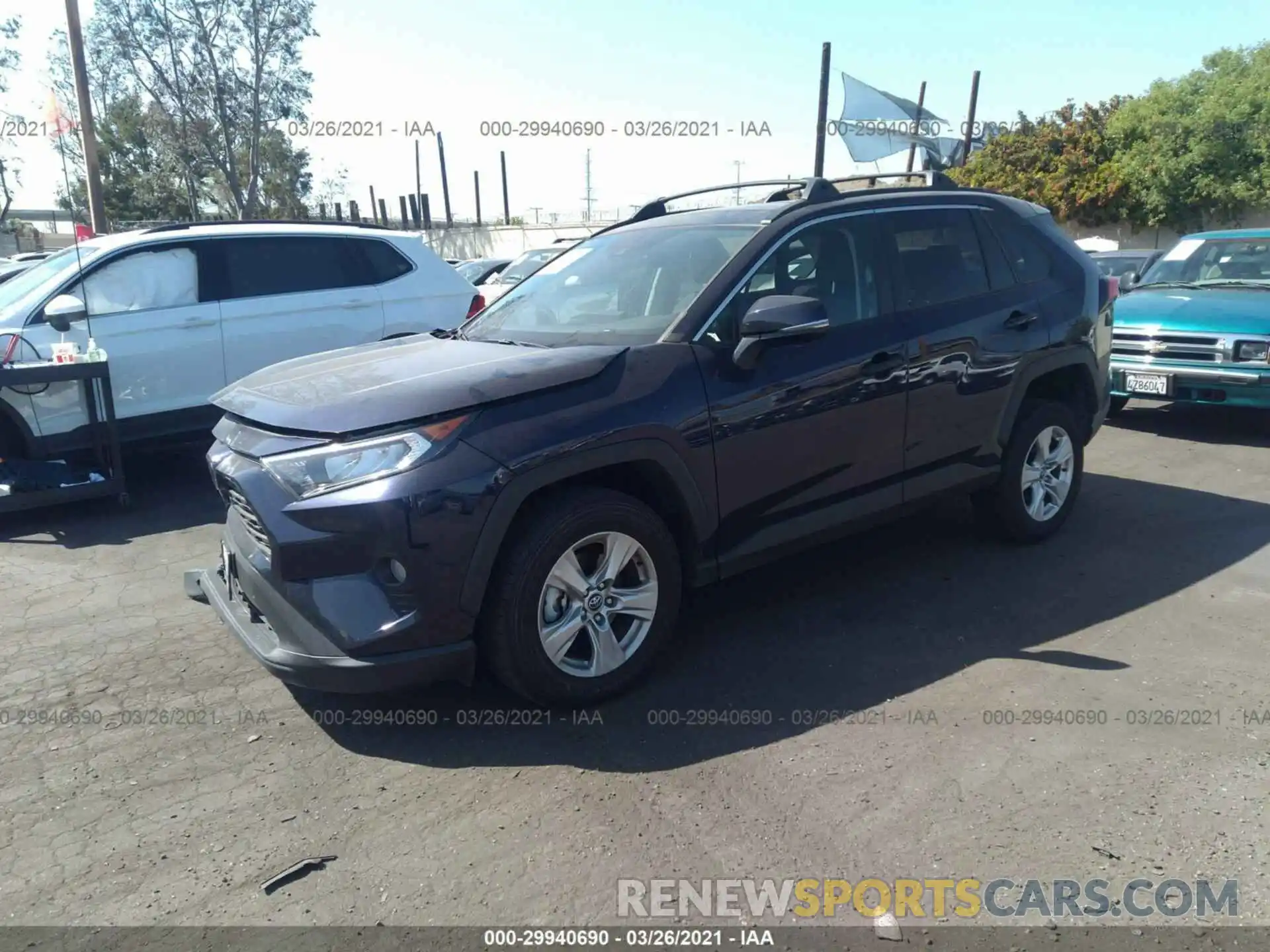 2 Photograph of a damaged car 2T3W1RFV4LW072205 TOYOTA RAV4 2020