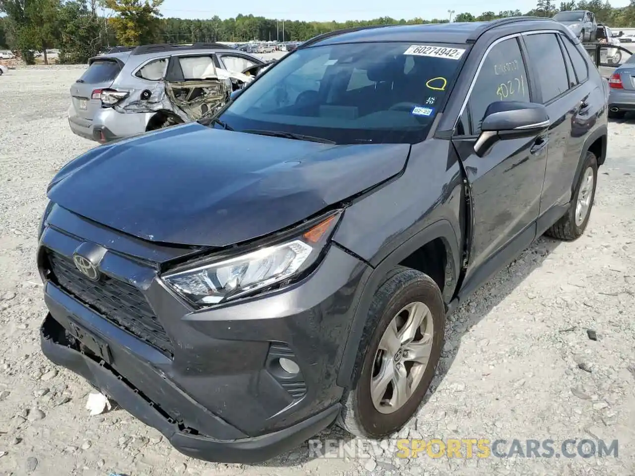 2 Photograph of a damaged car 2T3W1RFV4LW077548 TOYOTA RAV4 2020