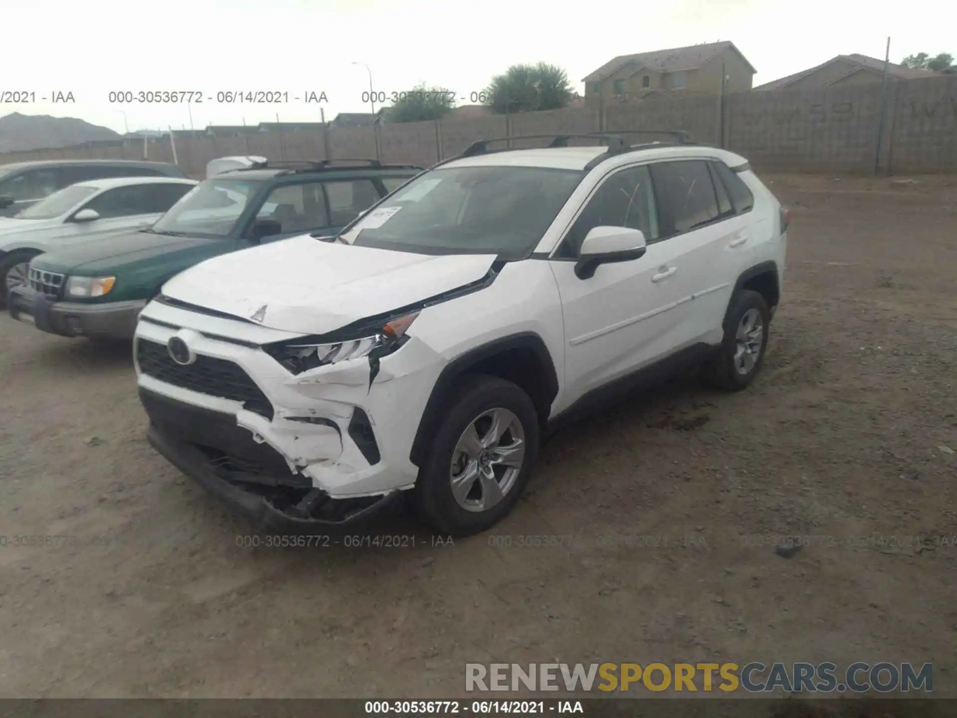 2 Фотография поврежденного автомобиля 2T3W1RFV4LW089988 TOYOTA RAV4 2020