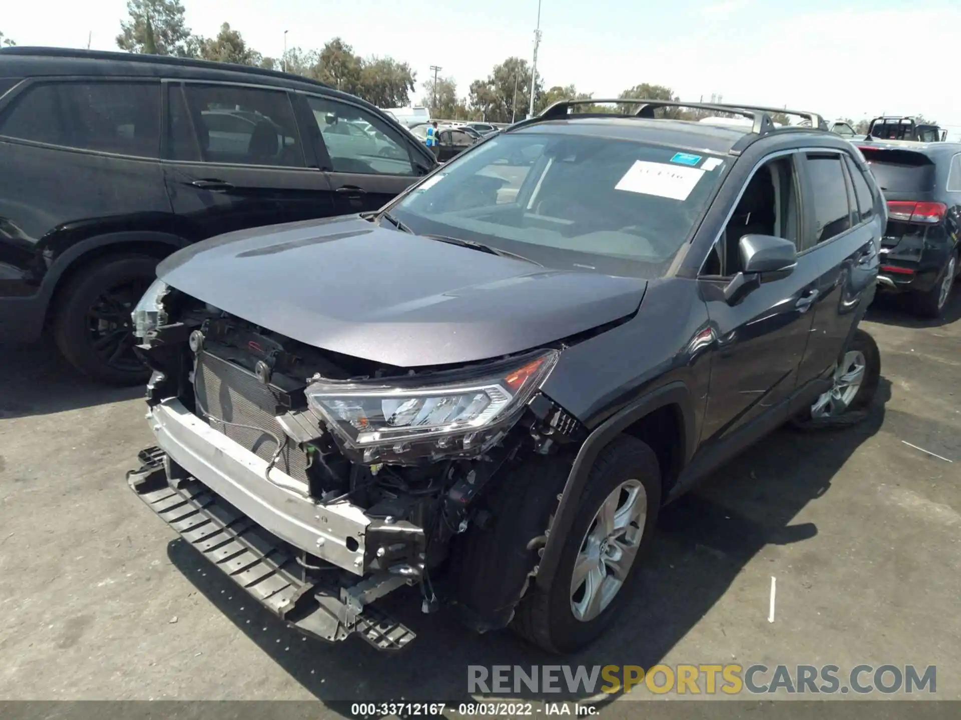 2 Photograph of a damaged car 2T3W1RFV4LW100150 TOYOTA RAV4 2020