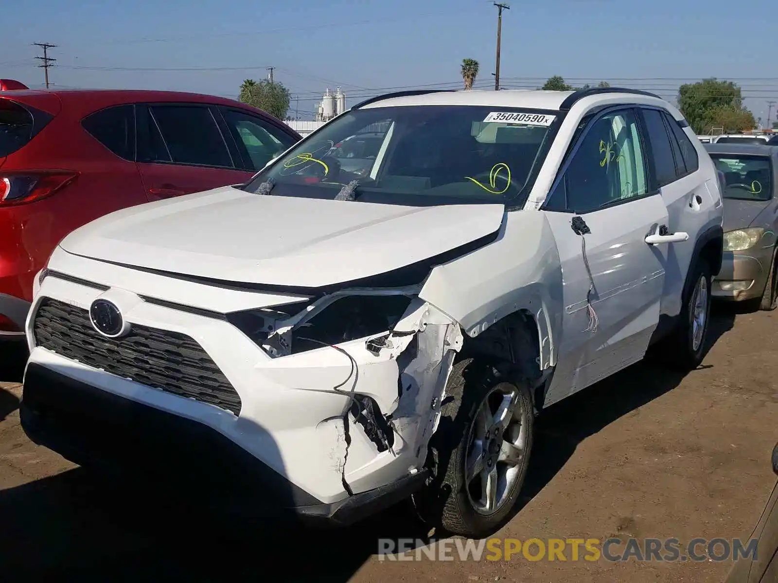 2 Photograph of a damaged car 2T3W1RFV5LC036248 TOYOTA RAV4 2020