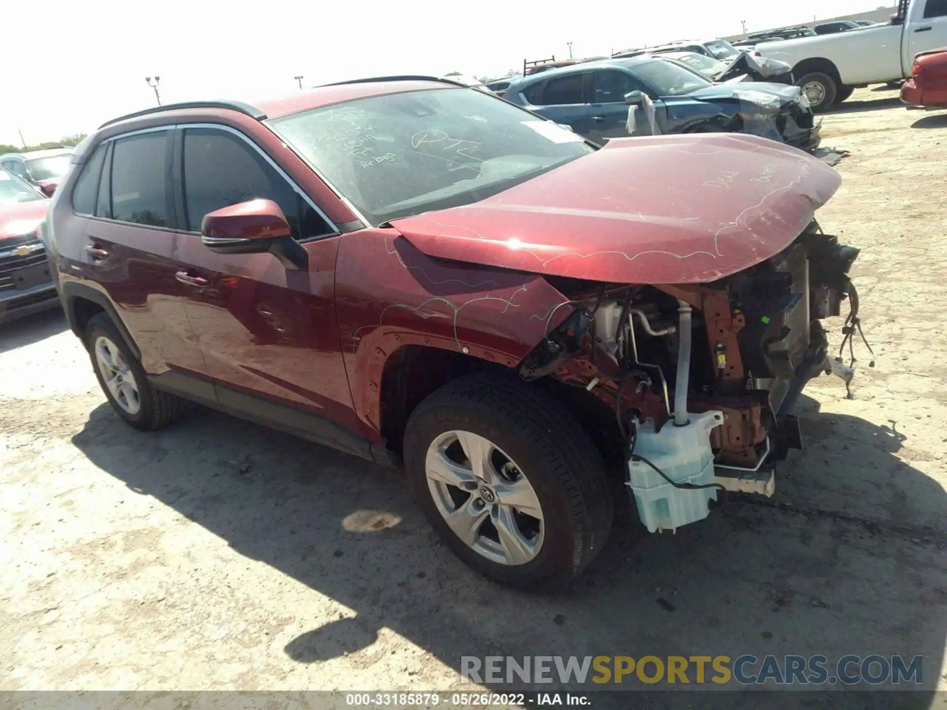 1 Photograph of a damaged car 2T3W1RFV5LC043748 TOYOTA RAV4 2020