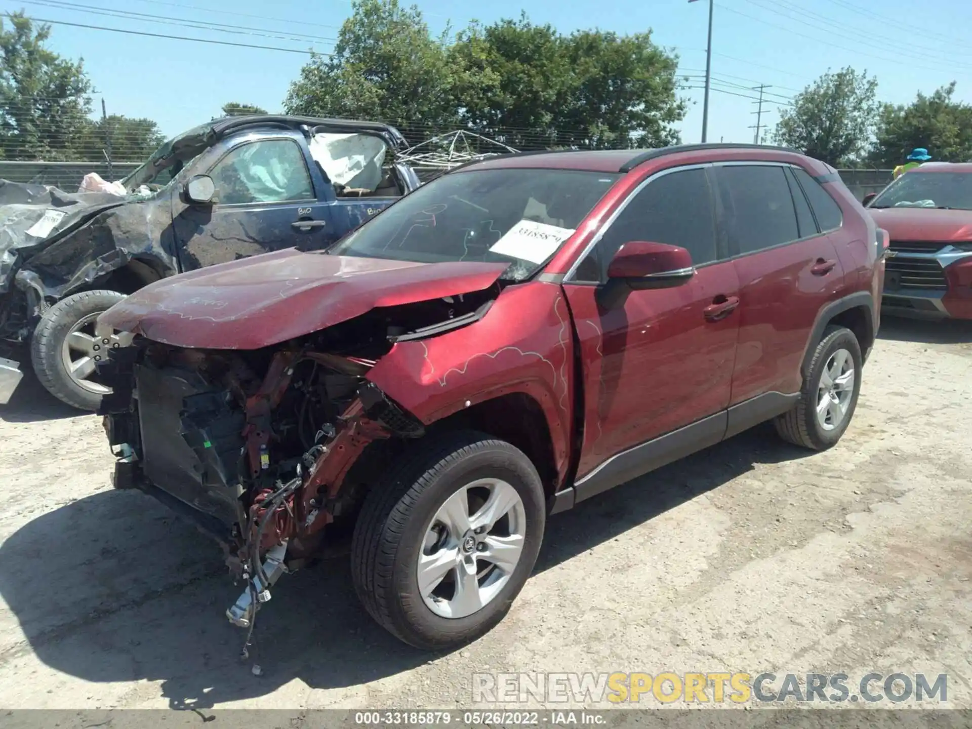 2 Photograph of a damaged car 2T3W1RFV5LC043748 TOYOTA RAV4 2020