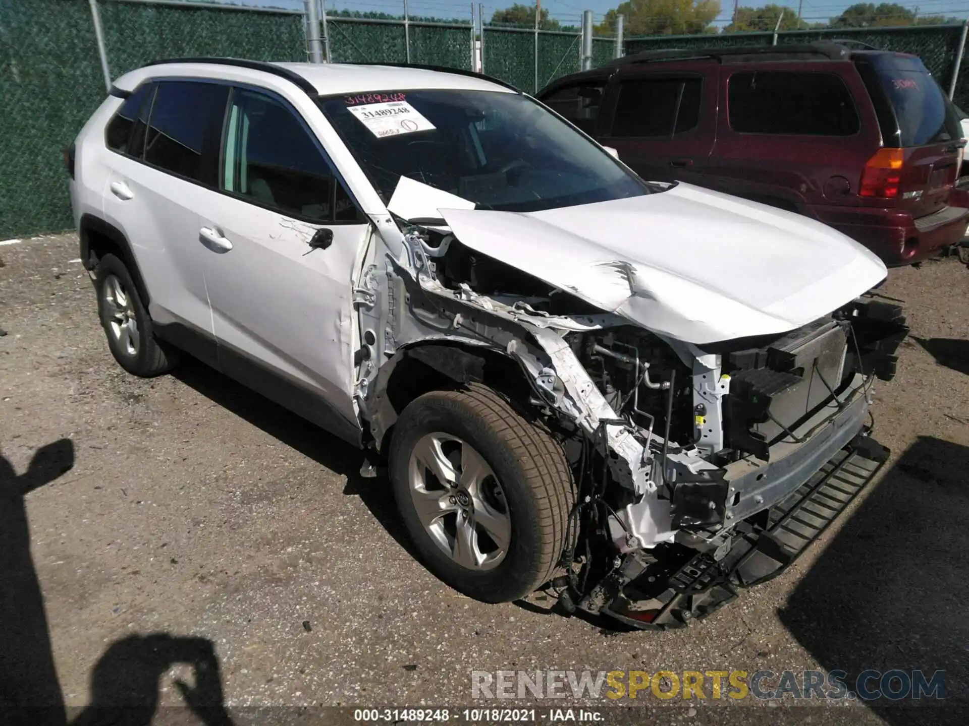 1 Photograph of a damaged car 2T3W1RFV5LC046505 TOYOTA RAV4 2020