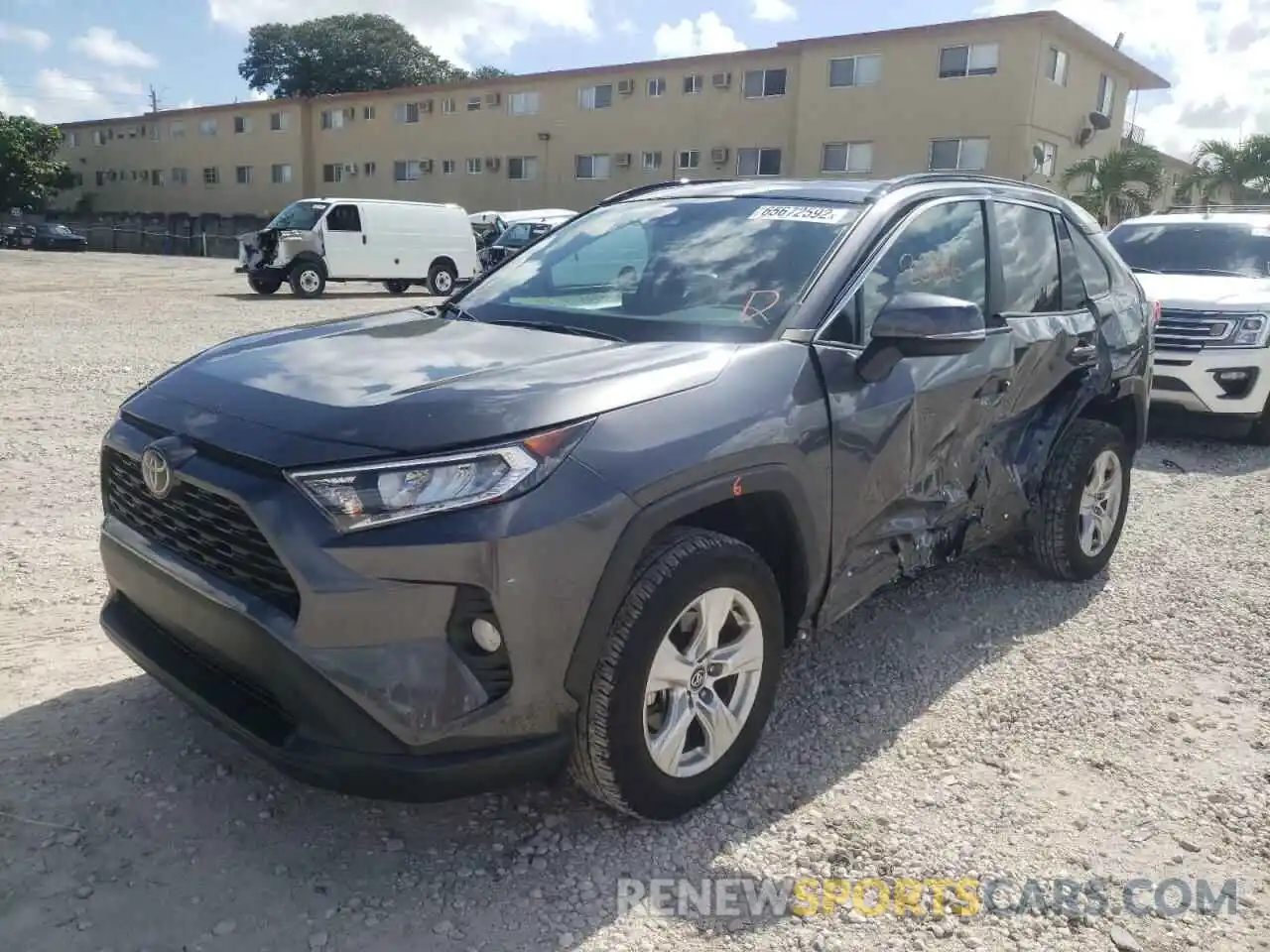 2 Photograph of a damaged car 2T3W1RFV5LC054412 TOYOTA RAV4 2020