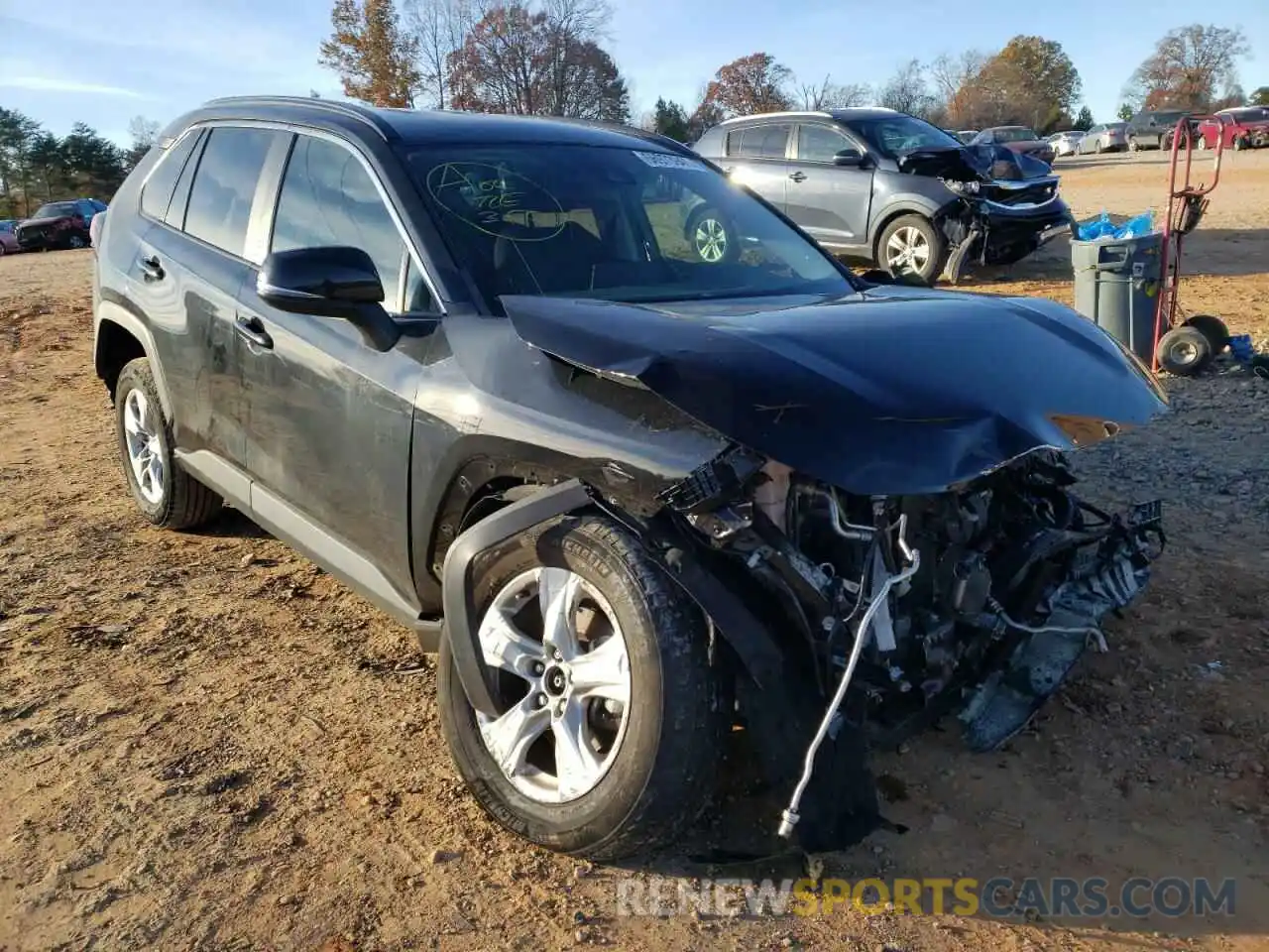 1 Photograph of a damaged car 2T3W1RFV5LC059755 TOYOTA RAV4 2020