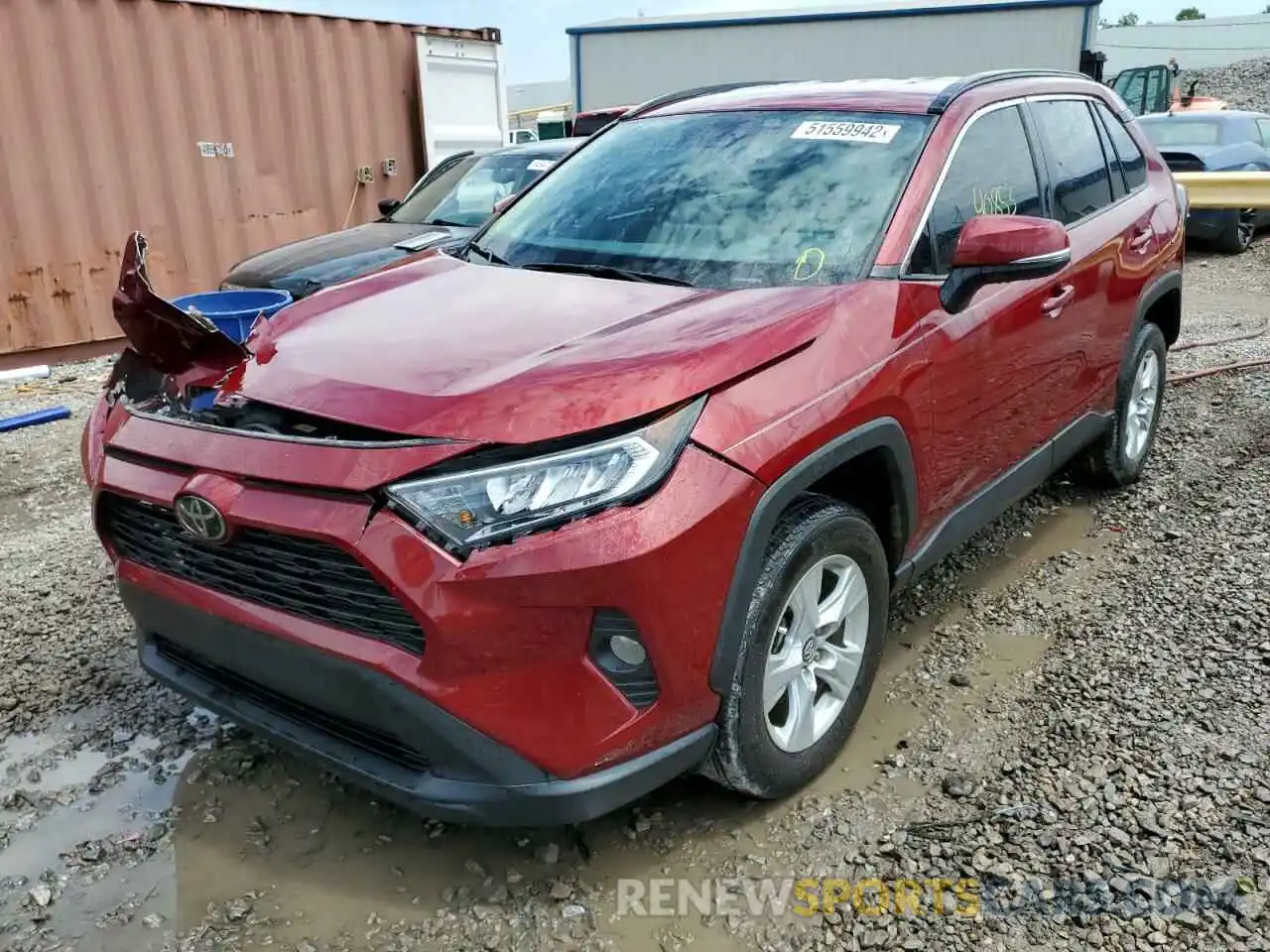 2 Photograph of a damaged car 2T3W1RFV5LC068603 TOYOTA RAV4 2020