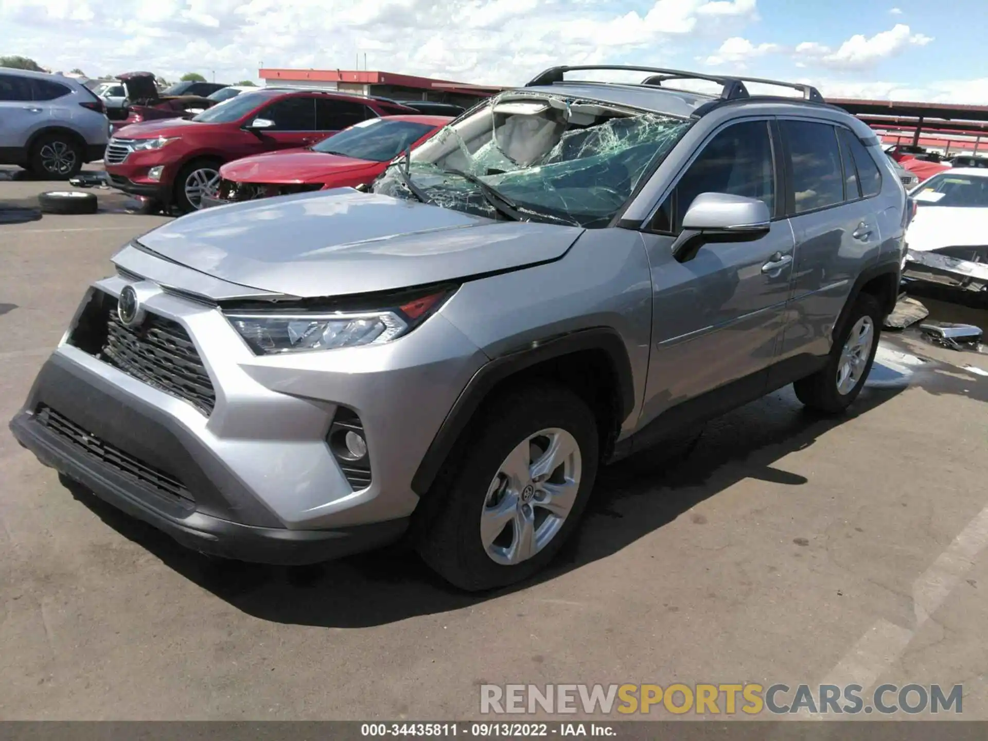 2 Photograph of a damaged car 2T3W1RFV5LC079536 TOYOTA RAV4 2020