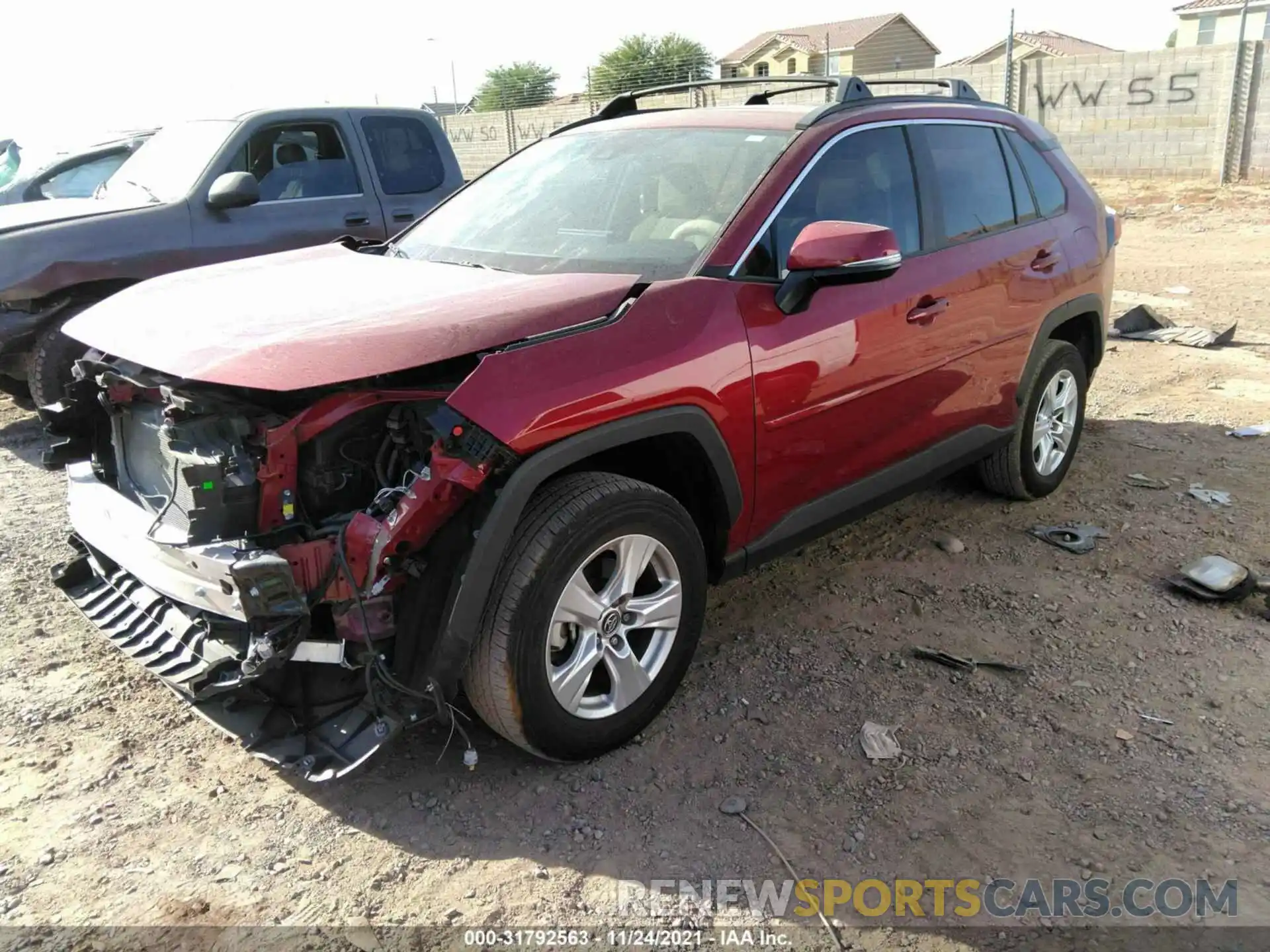 2 Photograph of a damaged car 2T3W1RFV5LC082260 TOYOTA RAV4 2020