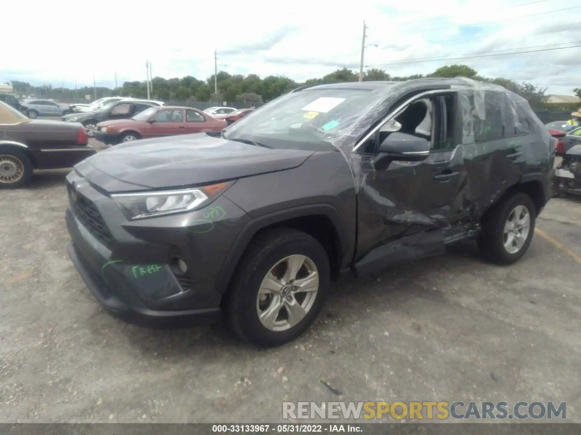 2 Photograph of a damaged car 2T3W1RFV5LW066428 TOYOTA RAV4 2020