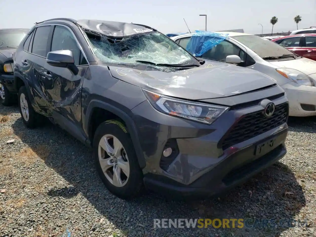 1 Photograph of a damaged car 2T3W1RFV5LW085898 TOYOTA RAV4 2020