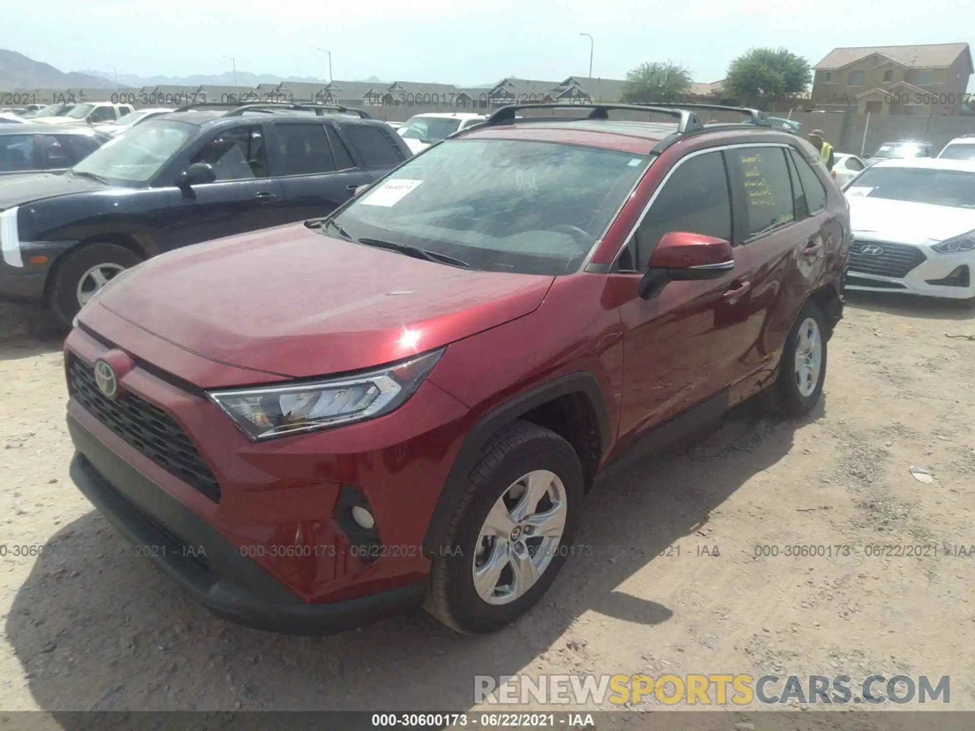 2 Photograph of a damaged car 2T3W1RFV5LW088882 TOYOTA RAV4 2020