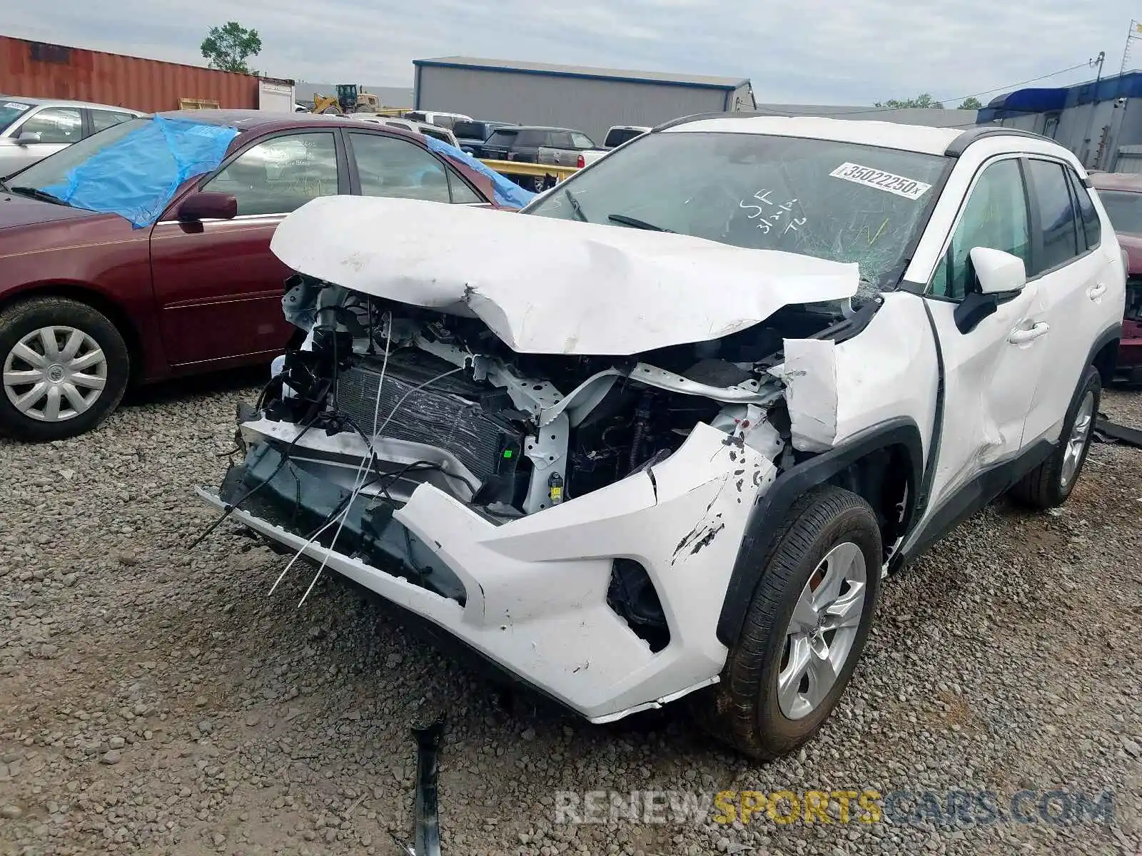 2 Photograph of a damaged car 2T3W1RFV6LC037327 TOYOTA RAV4 2020