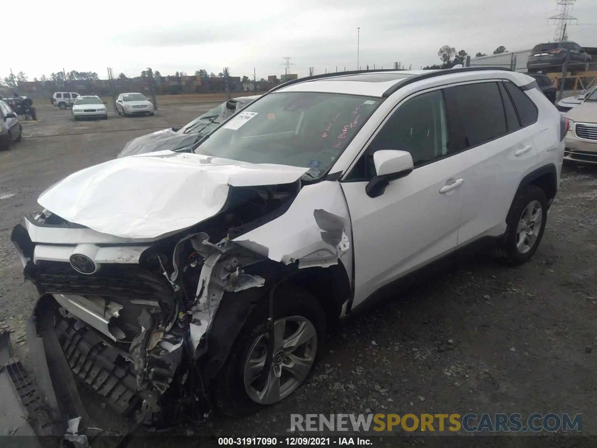 2 Photograph of a damaged car 2T3W1RFV6LC043581 TOYOTA RAV4 2020