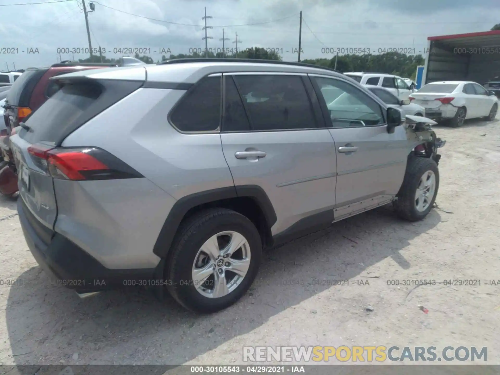 4 Photograph of a damaged car 2T3W1RFV6LC053575 TOYOTA RAV4 2020