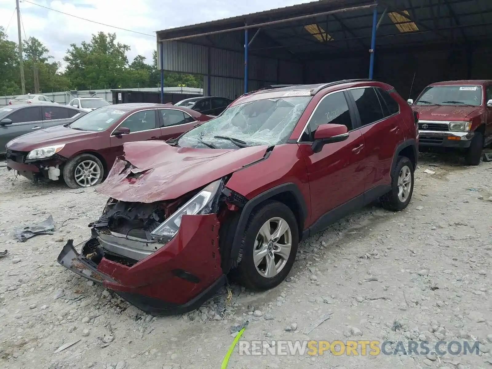 2 Photograph of a damaged car 2T3W1RFV6LC054225 TOYOTA RAV4 2020