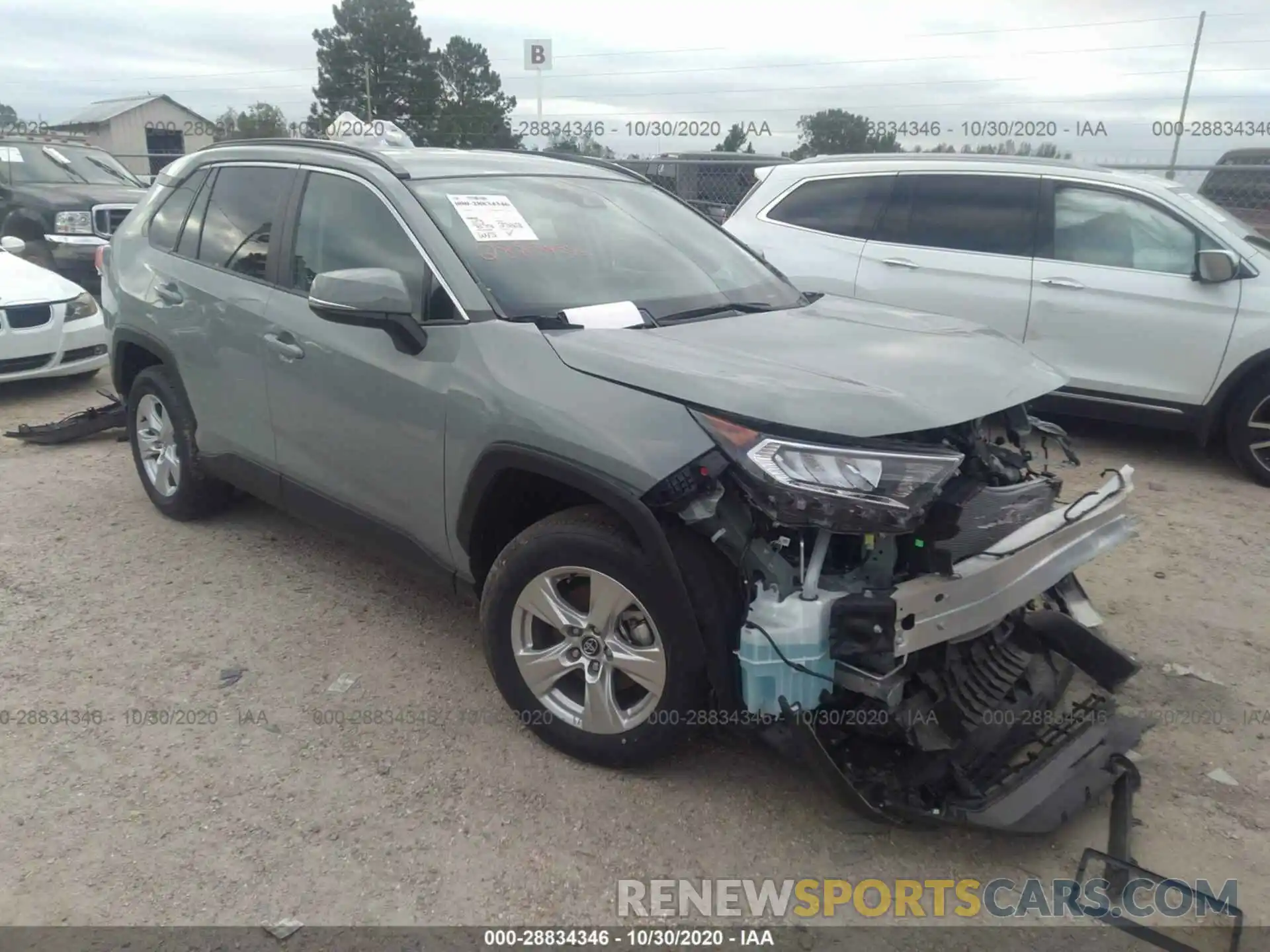 1 Photograph of a damaged car 2T3W1RFV6LC054726 TOYOTA RAV4 2020