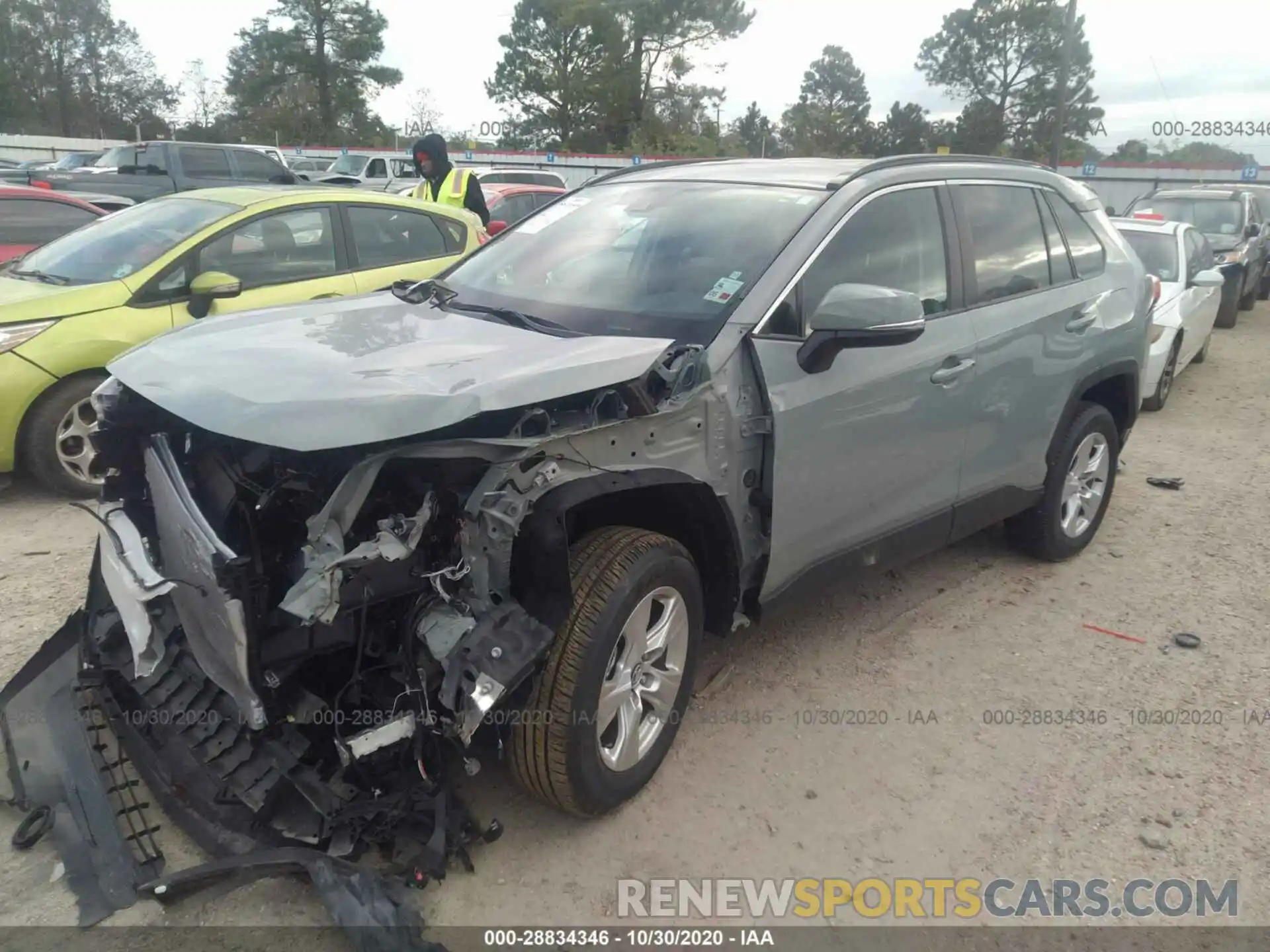 2 Photograph of a damaged car 2T3W1RFV6LC054726 TOYOTA RAV4 2020