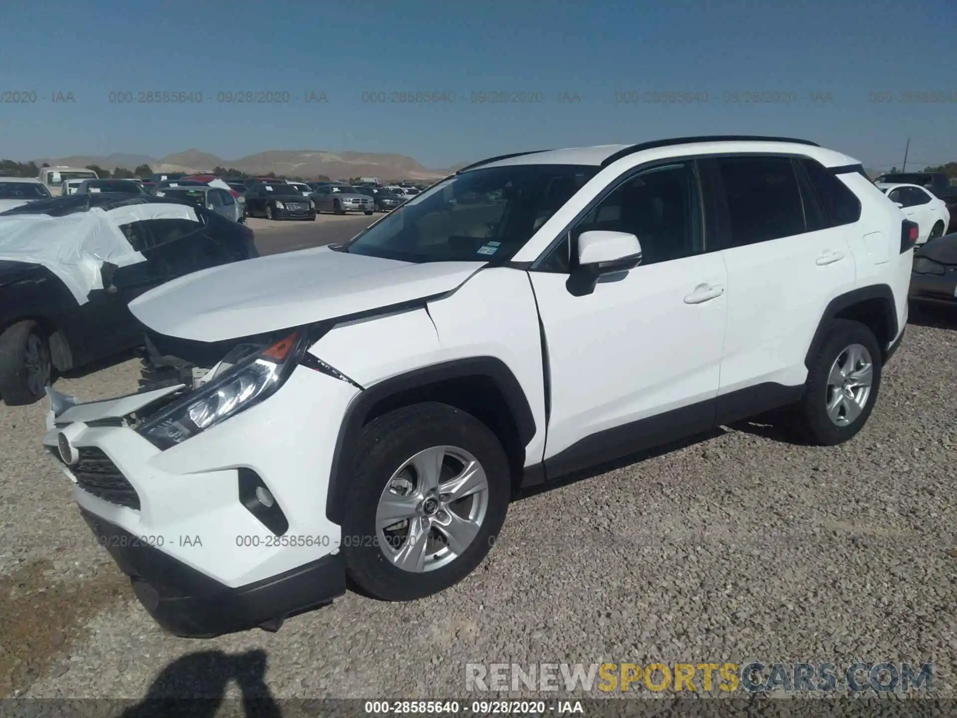 2 Photograph of a damaged car 2T3W1RFV6LC055133 TOYOTA RAV4 2020