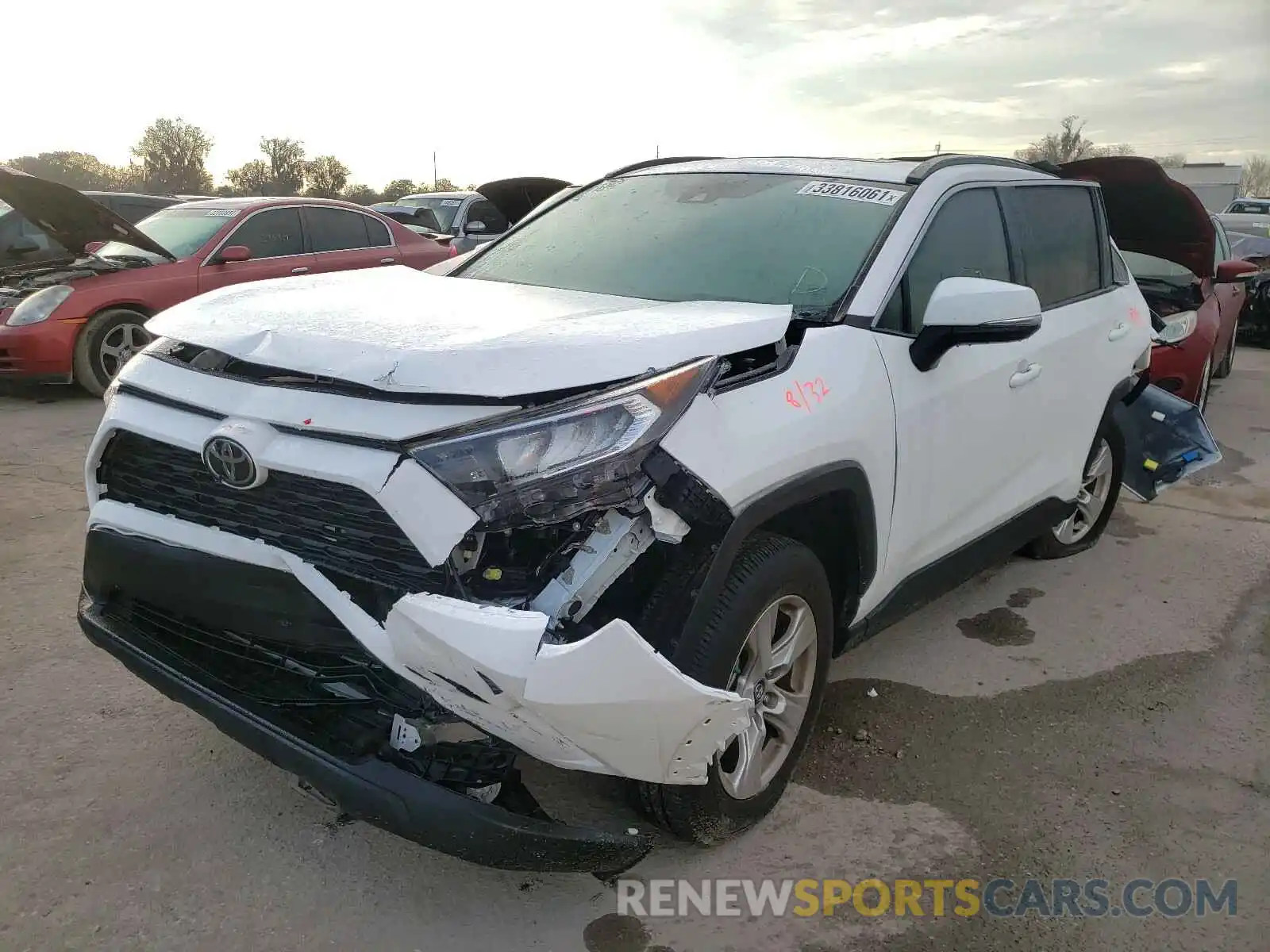 2 Photograph of a damaged car 2T3W1RFV6LC055357 TOYOTA RAV4 2020