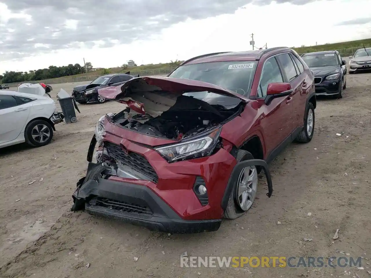 2 Photograph of a damaged car 2T3W1RFV6LC058470 TOYOTA RAV4 2020