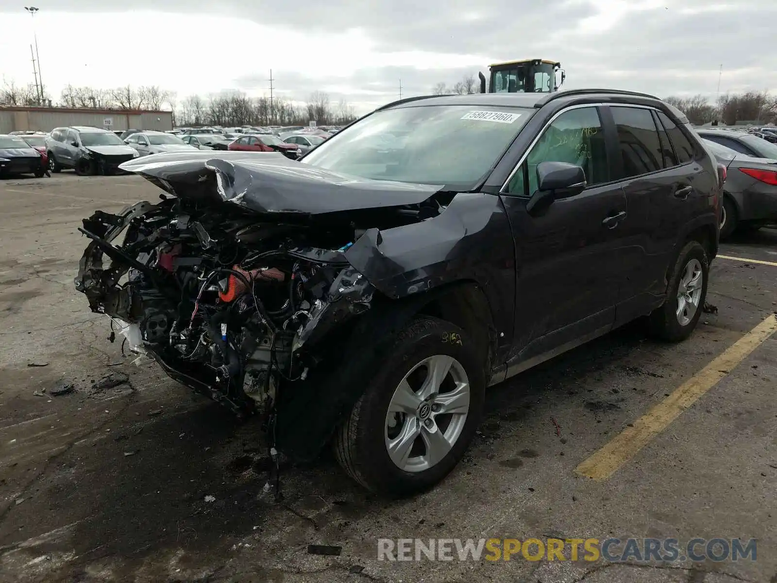 2 Photograph of a damaged car 2T3W1RFV6LC078198 TOYOTA RAV4 2020