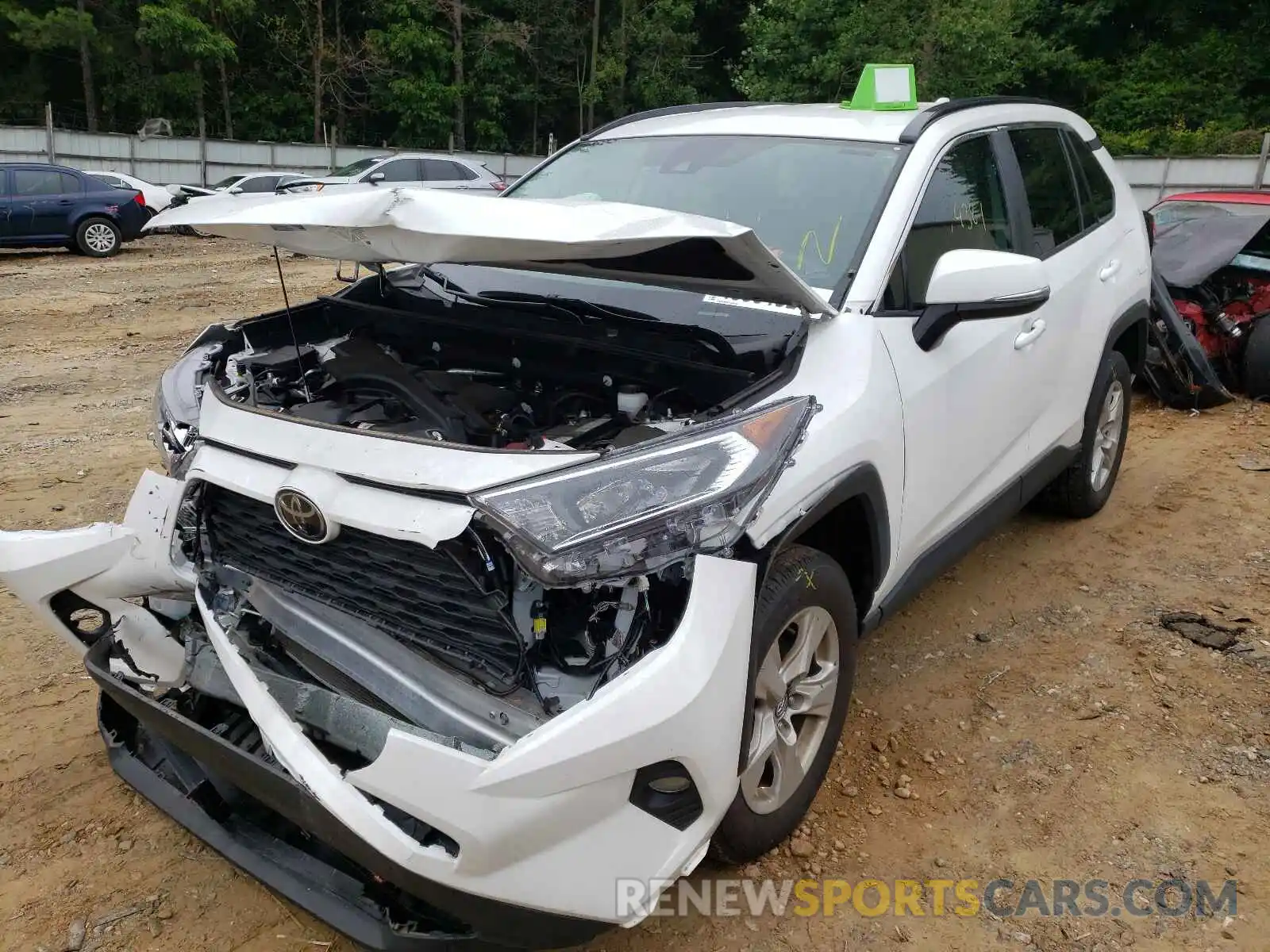 2 Photograph of a damaged car 2T3W1RFV6LW059584 TOYOTA RAV4 2020