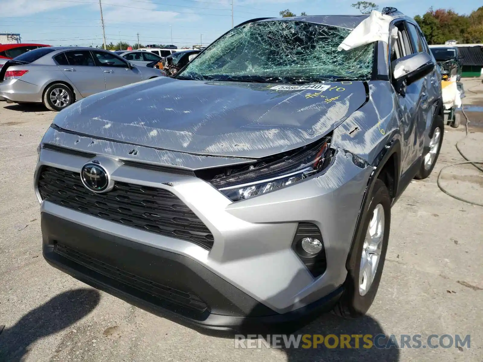 2 Photograph of a damaged car 2T3W1RFV6LW064302 TOYOTA RAV4 2020