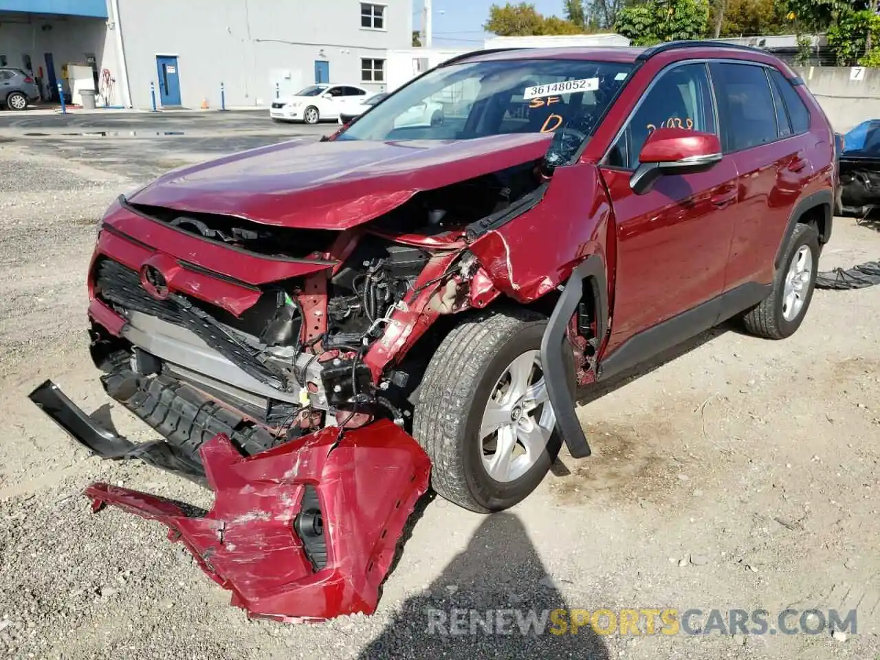 2 Photograph of a damaged car 2T3W1RFV6LW066860 TOYOTA RAV4 2020