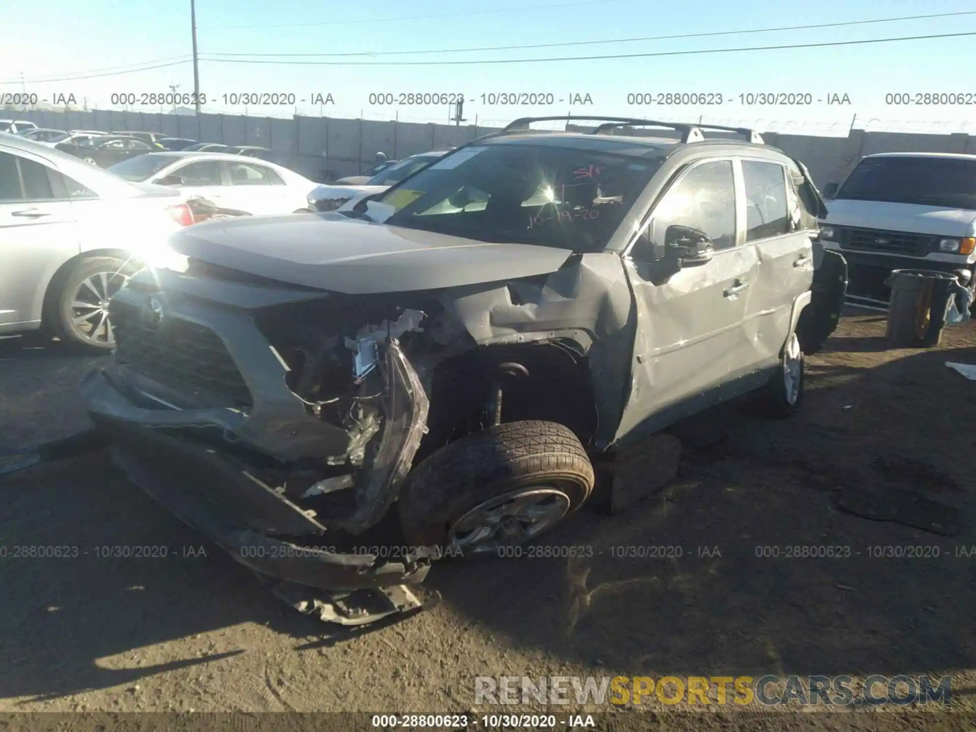 2 Photograph of a damaged car 2T3W1RFV6LW074828 TOYOTA RAV4 2020