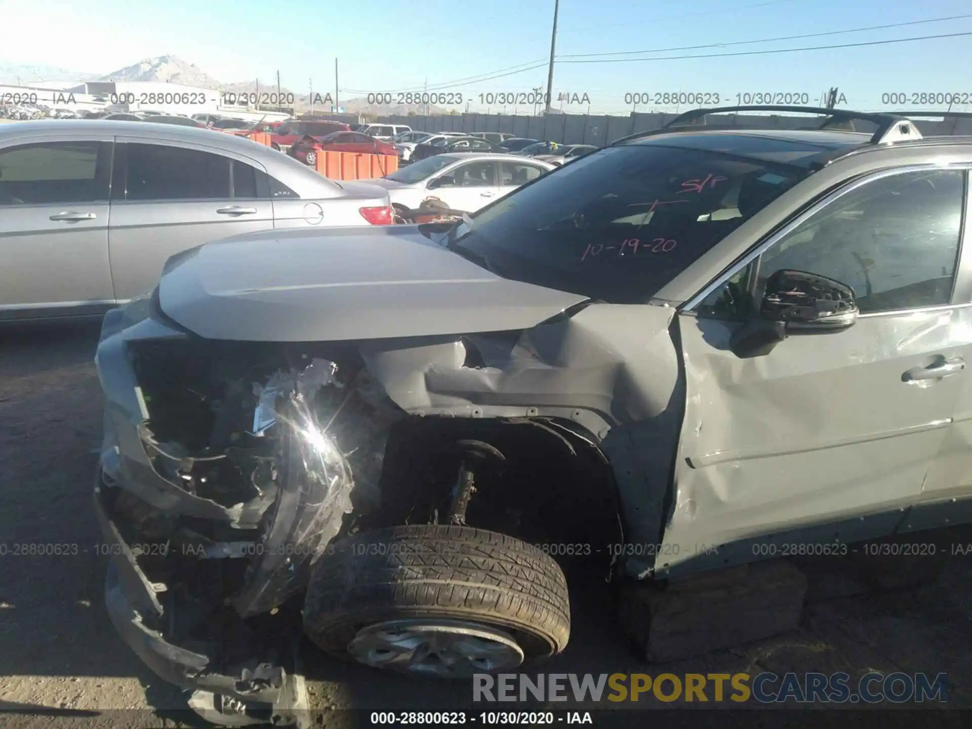 6 Photograph of a damaged car 2T3W1RFV6LW074828 TOYOTA RAV4 2020