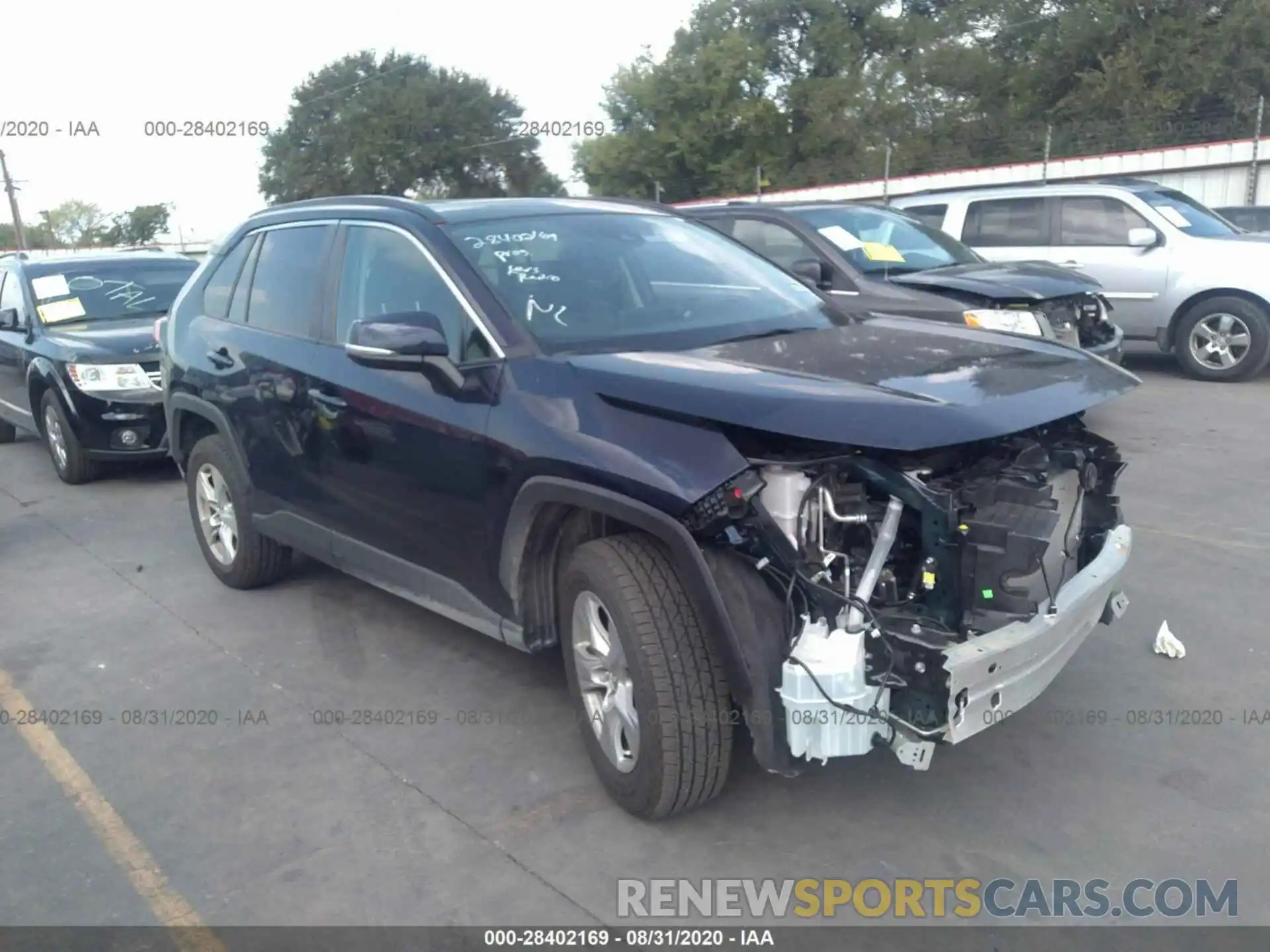 1 Photograph of a damaged car 2T3W1RFV6LW078085 TOYOTA RAV4 2020