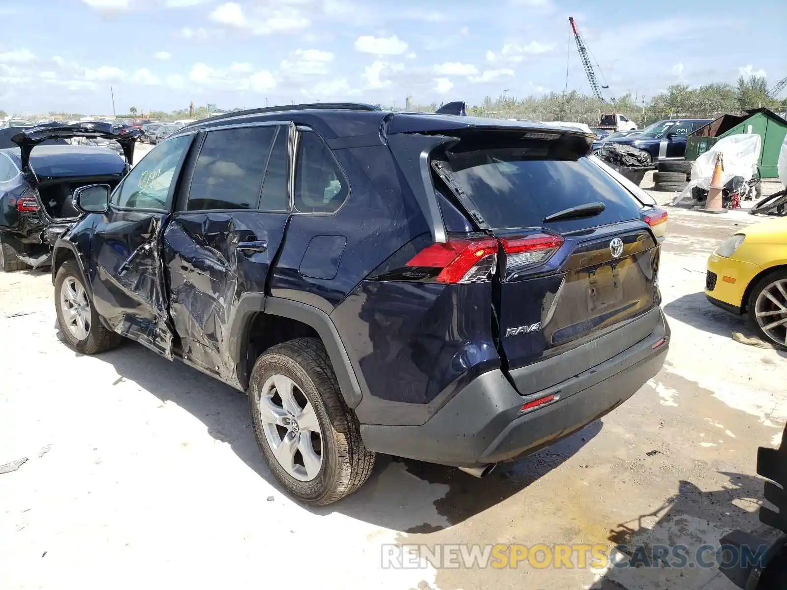 3 Photograph of a damaged car 2T3W1RFV6LW093170 TOYOTA RAV4 2020