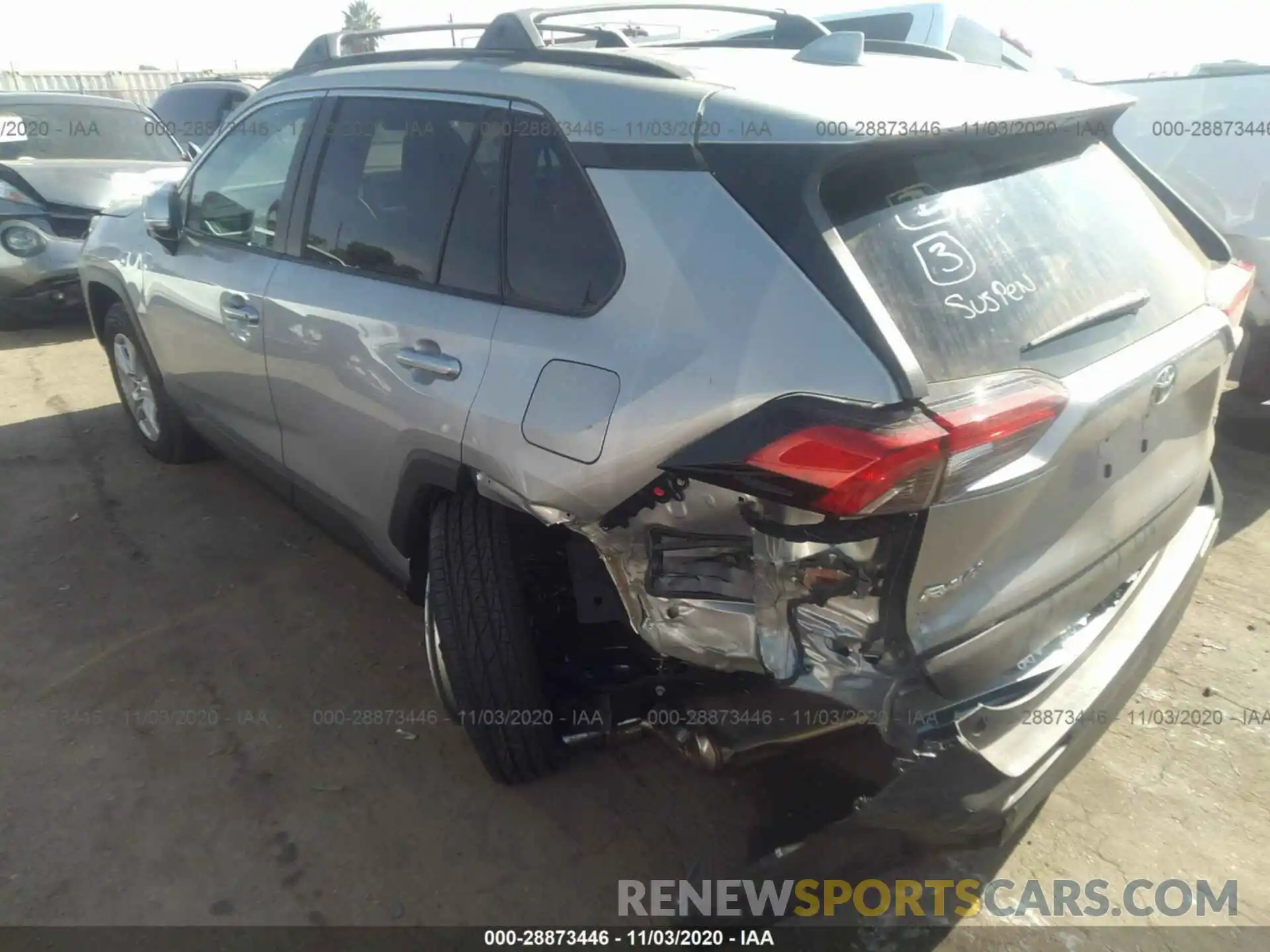 3 Photograph of a damaged car 2T3W1RFV6LW097574 TOYOTA RAV4 2020