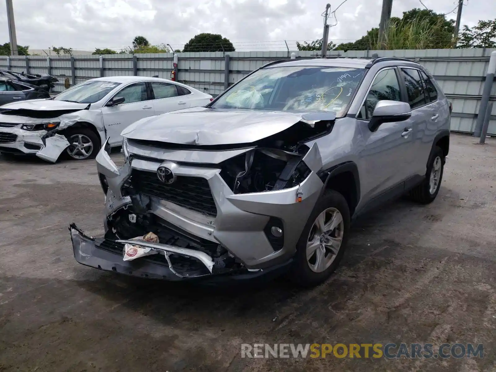 2 Photograph of a damaged car 2T3W1RFV7LC034856 TOYOTA RAV4 2020