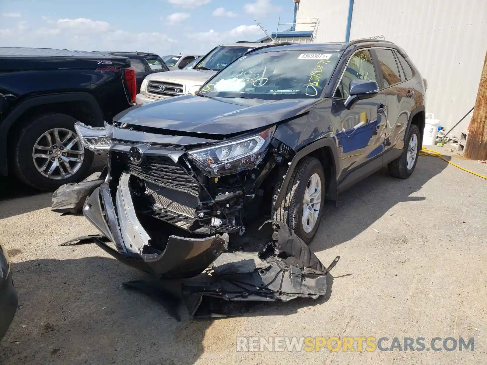 2 Photograph of a damaged car 2T3W1RFV7LC044089 TOYOTA RAV4 2020