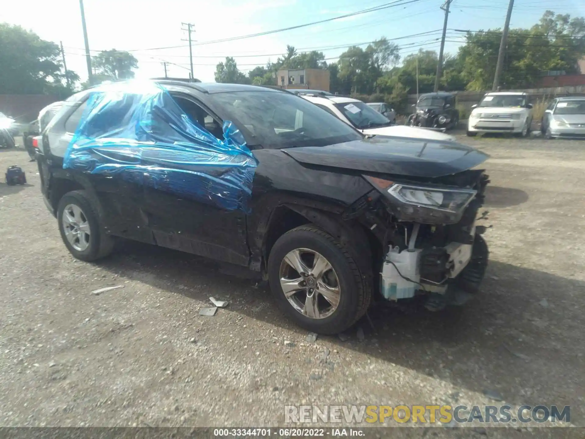 1 Photograph of a damaged car 2T3W1RFV7LC044836 TOYOTA RAV4 2020