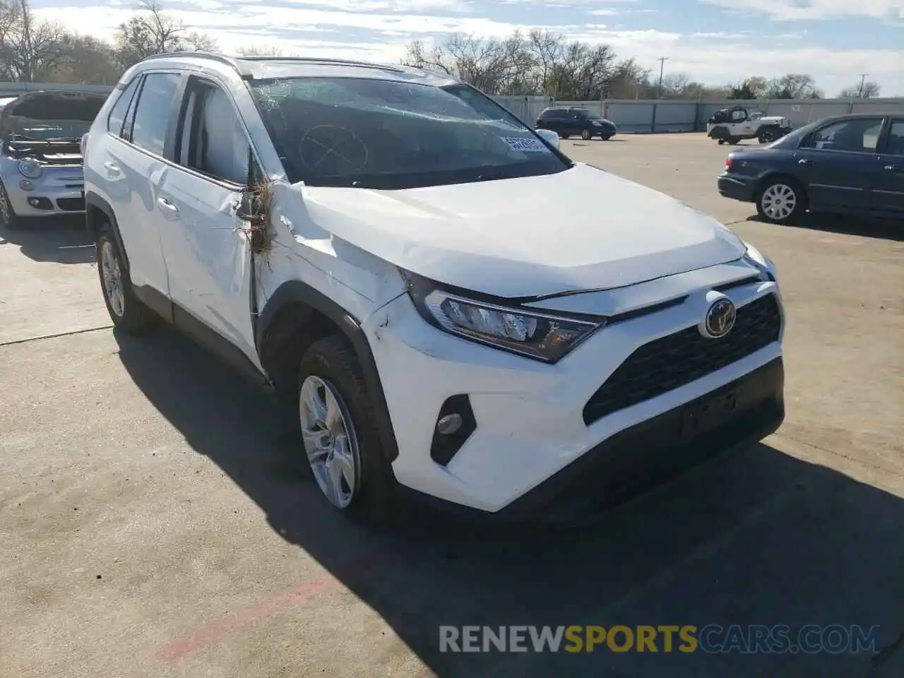 1 Photograph of a damaged car 2T3W1RFV7LC045789 TOYOTA RAV4 2020