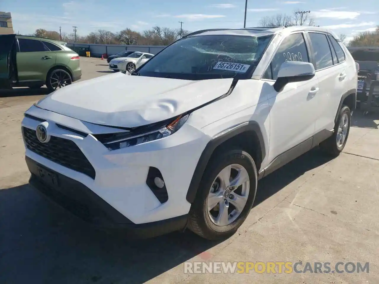 2 Photograph of a damaged car 2T3W1RFV7LC045789 TOYOTA RAV4 2020