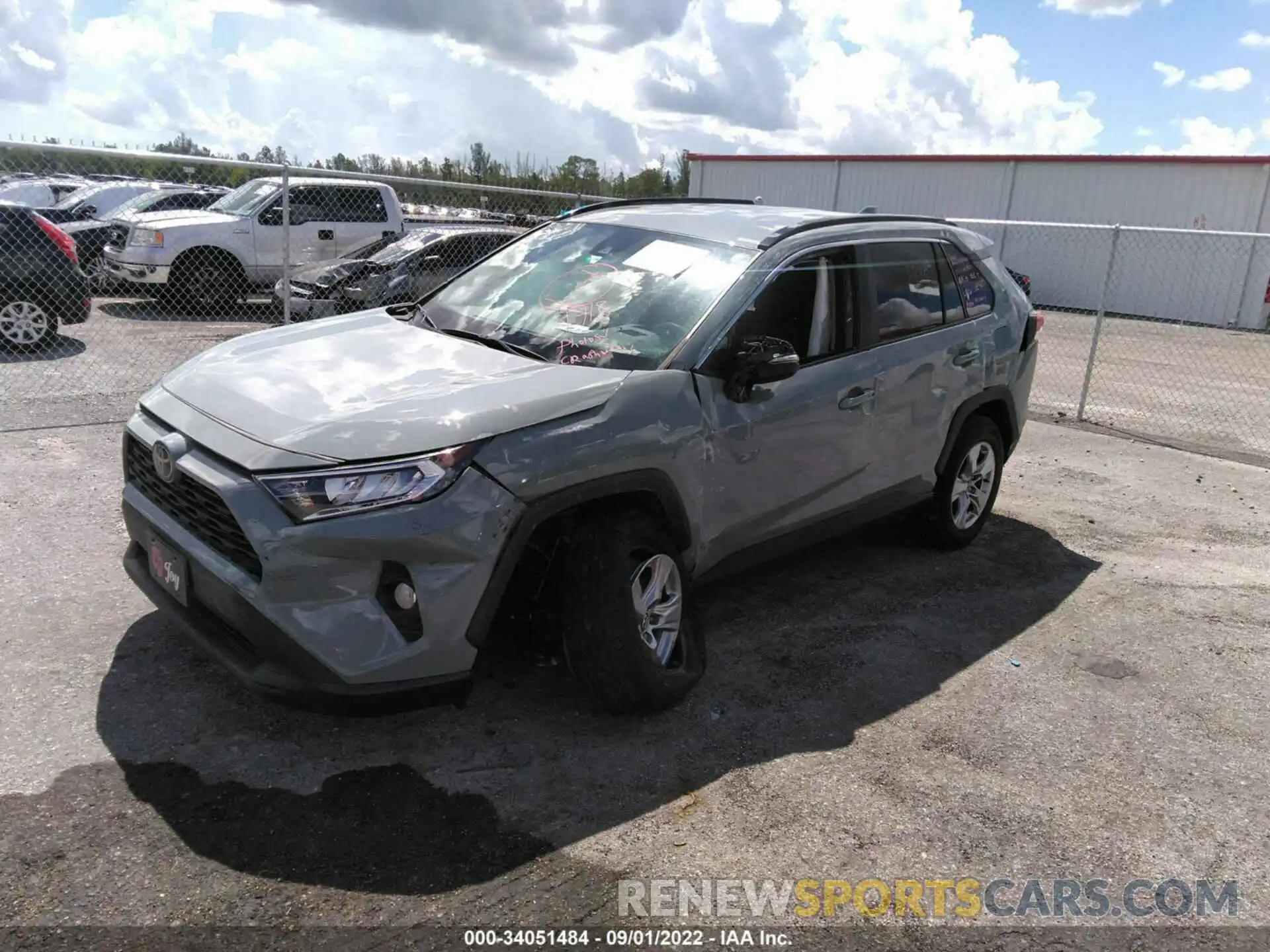 2 Photograph of a damaged car 2T3W1RFV7LC046215 TOYOTA RAV4 2020