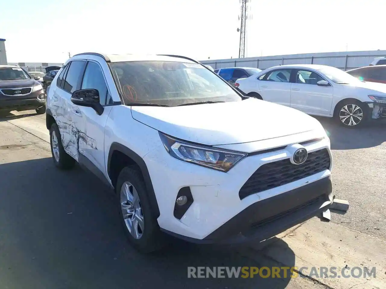 1 Photograph of a damaged car 2T3W1RFV7LC046893 TOYOTA RAV4 2020