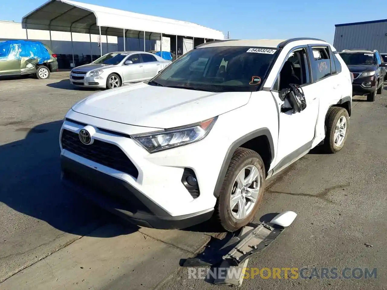 2 Photograph of a damaged car 2T3W1RFV7LC046893 TOYOTA RAV4 2020