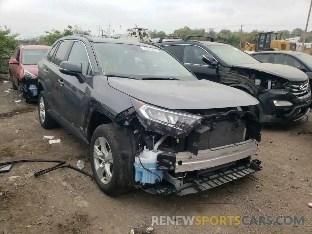 1 Photograph of a damaged car 2T3W1RFV7LC051155 TOYOTA RAV4 2020