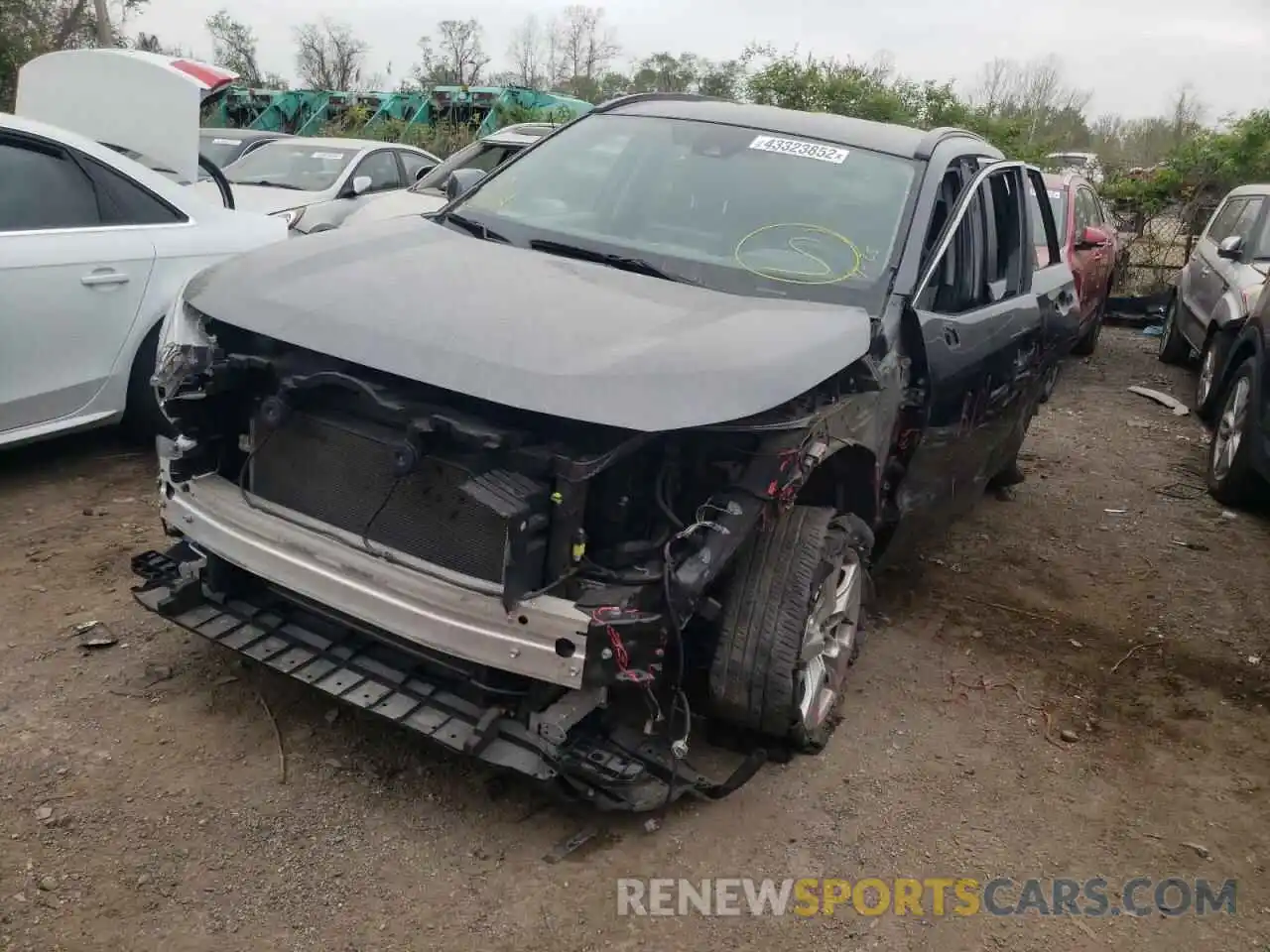 2 Photograph of a damaged car 2T3W1RFV7LC051155 TOYOTA RAV4 2020