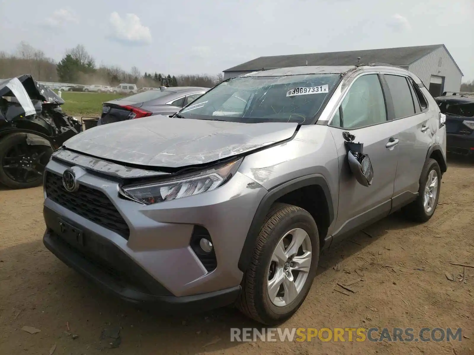 2 Photograph of a damaged car 2T3W1RFV7LC051642 TOYOTA RAV4 2020