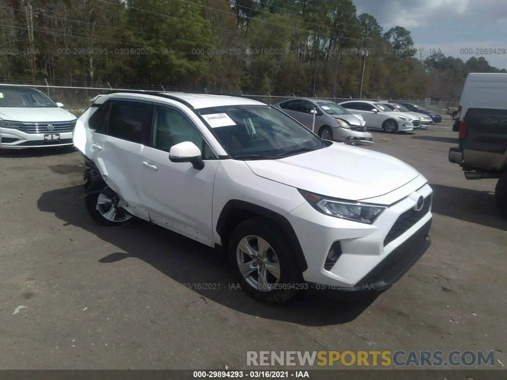 1 Photograph of a damaged car 2T3W1RFV7LC053956 TOYOTA RAV4 2020