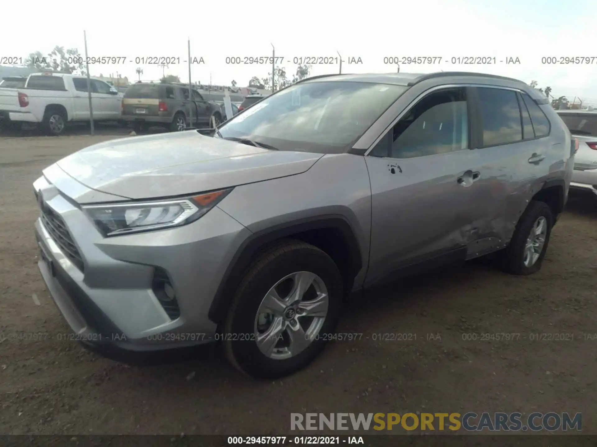 2 Photograph of a damaged car 2T3W1RFV7LC055996 TOYOTA RAV4 2020