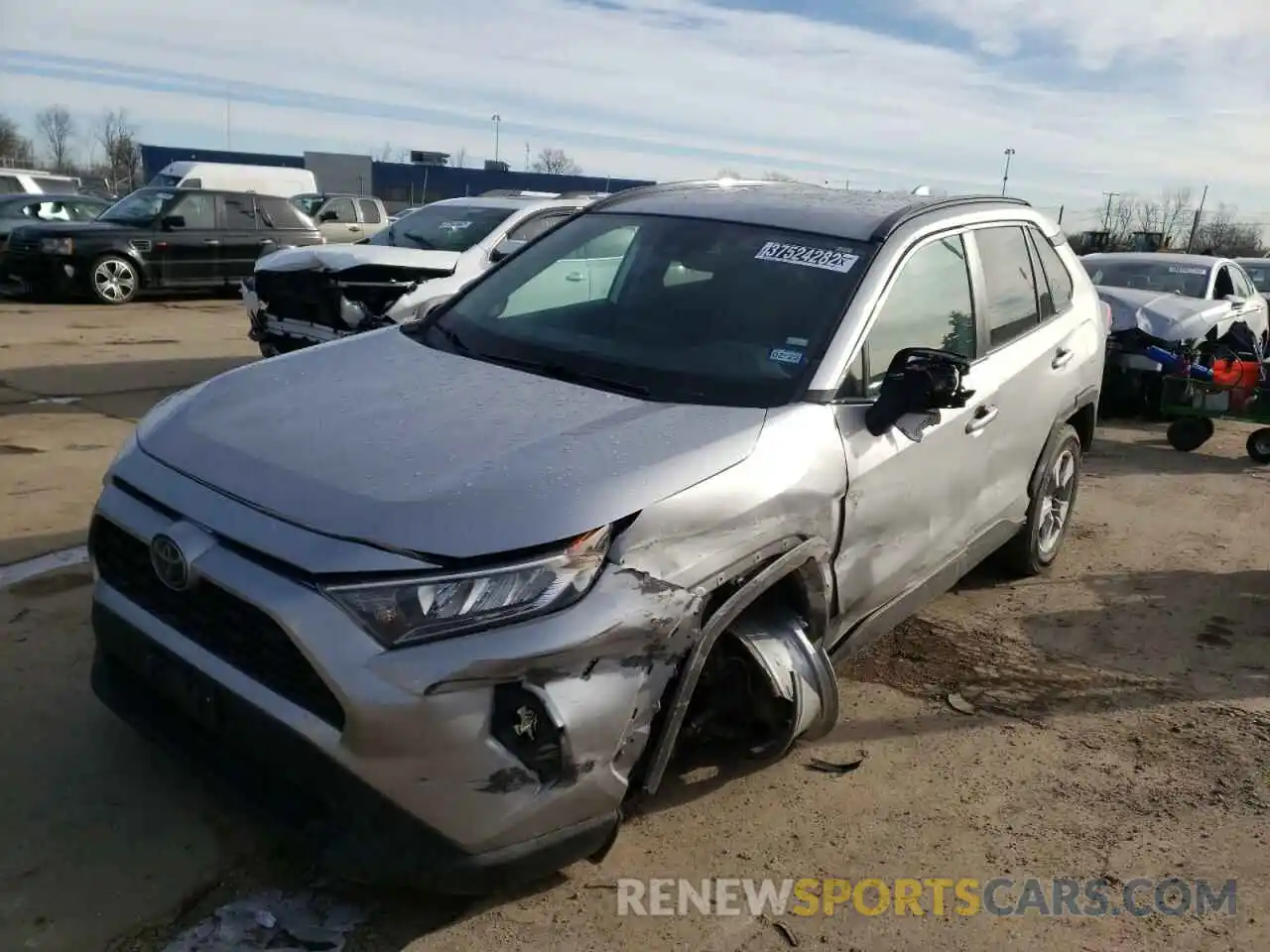 2 Photograph of a damaged car 2T3W1RFV7LC057845 TOYOTA RAV4 2020